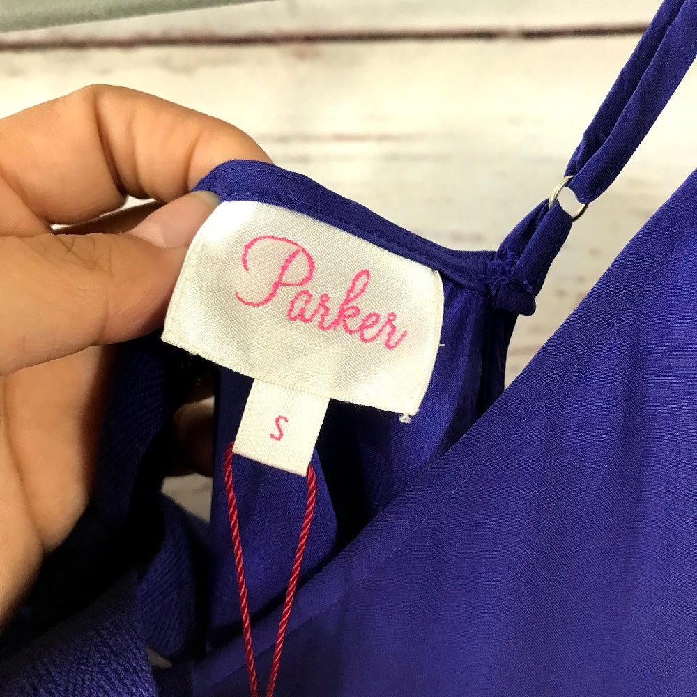 Parker NY Women's Blue Edie Romper NWT - Picture 9 of 11